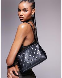 ASOS - Shoulder Bag With Mixed Stud Detail - Lyst