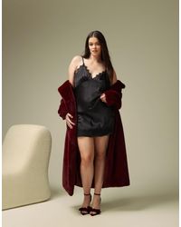 ASOS - Asos design curve – minirock aus satin - Lyst