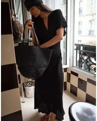 NA-KD - Crinkle Short Sleeve Maxi Dress - Lyst