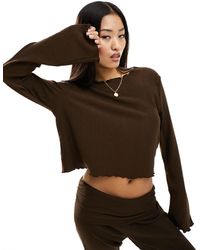 ONLY - Long Sleeve Crew Neck Co-ord Top - Lyst
