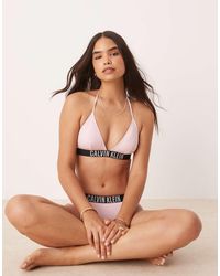 Calvin Klein - Intense Power Triangle Bikini Top - Lyst
