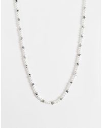 ASOS - Faux Pearl And Star Beaded Necklace - Lyst