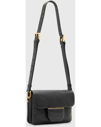 AllSaints - – jupiter – umhängetasche aus genarbtem leder - Lyst