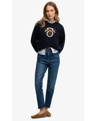 Superdry - Crest Loose Crew - Lyst