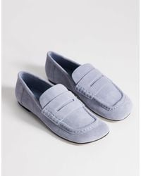 TOPSHOP - Daniel loafer aus echtem wildleder mit eckiger spitze - Lyst