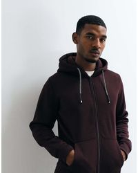 Brave Soul - Zip Through Hoodie With Drawcords - Lyst