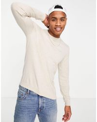 Herren Bekleidung Pullover und Strickware Rundhals Pullover ASOS oversize-strickpullover in Weiß für Herren 
