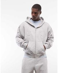 Weekday - Co-ord Square Zip Through Hoodie - Lyst