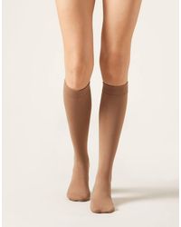 Calzedonia - Thermal Ultra-Opaque Knee-High Socks - Lyst