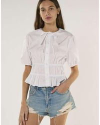 Glamorous - High Waisted Denim Shorts - Lyst