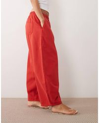 ASOS - Pull On Barrel Leg Pants - Lyst