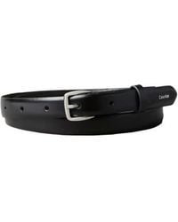 Calvin Klein - Leather Essential Buckle 20mm Belt - Lyst