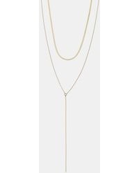 Pull&Bear - Pack Of Lariat Necklaces - Lyst