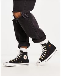 Converse Chuck Taylor All Star - Hoge Gouden Sneakers Met Glitter in het  Metallic | Lyst NL