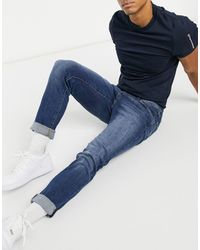 Jack & Jones Denim Intelligence Glenn Slim Tapered Fit Super Stretch Jeans  in Blue for Men | Lyst