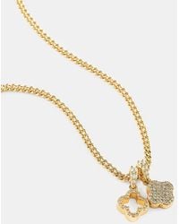 CERNUCCI - Iced Double Motif Cuban 10Mm Necklace - Lyst