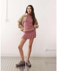 Collusion - Soft Slinky Micro Mini Ruched Skirt - Lyst