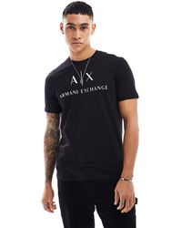 Armani Exchange - T-shirt ajusté avec logo sur la poitrine - Lyst