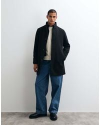 Jack & Jones - Wool Blend Coat With High Collar - Lyst