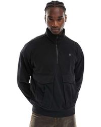 G-Star - Rovic Oversized Half Zip Sweatshirt With Cargo Pockets - Lyst