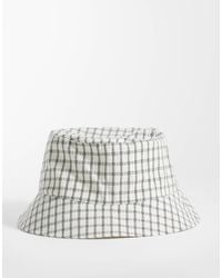 ASOS - Checked Seersucker Bucket Hat - Lyst