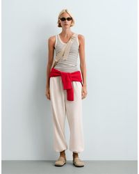 Oysho - Long Rib Round Neck Modal Tank Top - Lyst