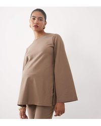 Mama.licious - Mamalicious Maternity Sweat Top Co-ord With Flared Sleeve - Lyst