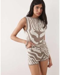 ASOS - Knitted Micro Shorts - Lyst