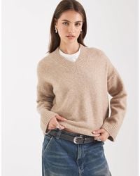 ASOS - – verschieden gerippter pullover - Lyst