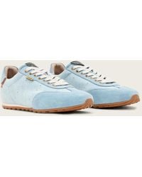 AllSaints - Liam Low Top Denim Trainers - Lyst
