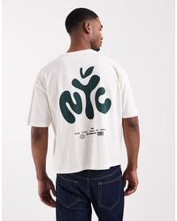 ASOS - Boxy Oversized T-Shirt With Nyc Bubble Text Print - Lyst