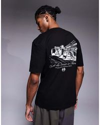 River Island - Circuit Back Print T-shirt - Lyst