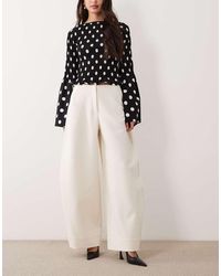 ASOS - Clean Waistband Oversized Tailored Barrel Trouser - Lyst