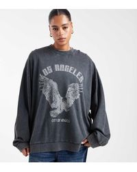 ASOS - Asos Design Curve Oversized Sweatshirt With Eagle Graphic - Lyst