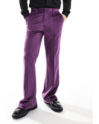 ASOS - Flare Tuxedo Suit Trouser - Lyst