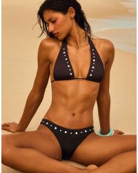Bershka - Brazilian Bikinibroekje Met Studs - Lyst
