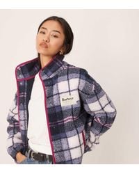 Barbour - X Asos Exclusive Tartan Print Fleece - Lyst