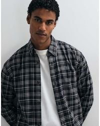 Abercrombie & Fitch - Oversized Flannel Shirt - Lyst