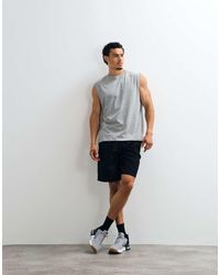4505 - Wide Leg Cotton Ripstop 10 Inch Lifting Shorts With Zip Pockets - Lyst