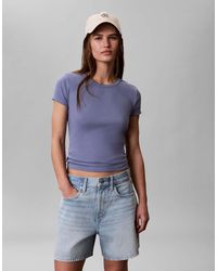 Calvin Klein - Jort Met Hoge Taille En A-Lijn - Lyst