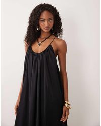 ASOS - Trapeze Scoop Neck Full Hem Maxi Dress With Bead Back Detail - Lyst