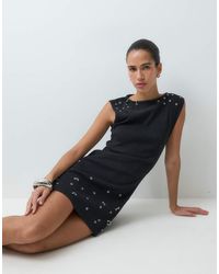 The Ragged Priest - Cap Sleeve Mini Dress With Jewel Detailing - Lyst