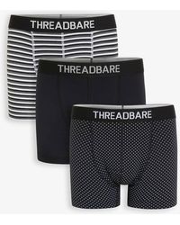 Threadbare - 3-Pack Printed Hipster Fit Boxer Shorts - Lyst