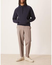 ASOS - Pantalon fuselé habillé coupe décontractée avec nervures - marron - Lyst
