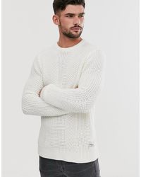 Jack and Jones Core Memphis Shawl Jumper Mens Gents Lined Knitwear Pullover Full