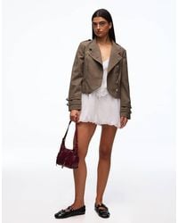 Bershka - Double-Breasted Button Blazer - Lyst