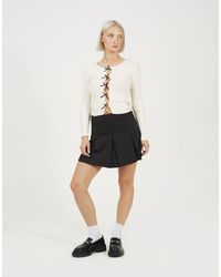 Brave Soul - Soft Jersey Pleated Mini Skirt - Lyst
