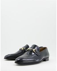 H by Hudson Leer Calne - hoogglans Loafers Van Bordeaux Leer in het Rood  voor heren - Lyst