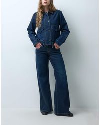 Hollister - Ultra Low Rise Wide Leg Jeans - Lyst