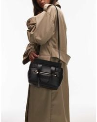 AllSaints - Perez Leather Mini Crossbody Bag - Lyst